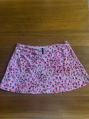 Profile by Gottex Bathing Suit Cover Up Pink Floral-Print A-Line Skirt size S